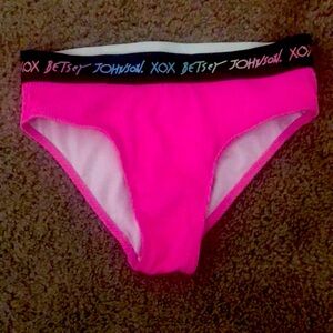 Hot pink bathing suit